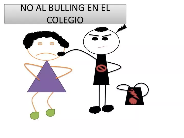 no al bulling en el colegio