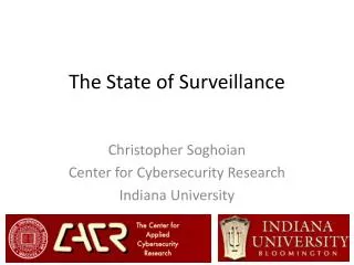 The State of Surveillance