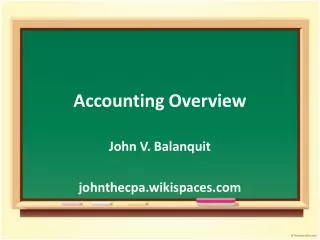 Accounting Overview