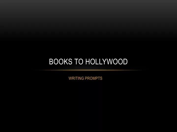 books to hollywood