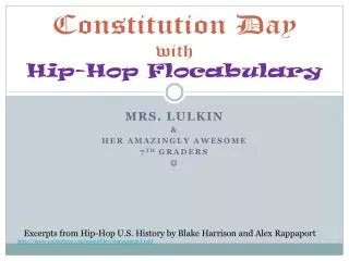 Constitution Day with Hip-Hop Flocabulary