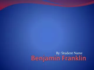 Benjamin Franklin