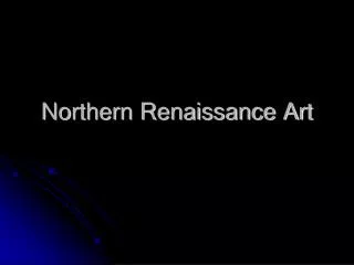northern renaissance art