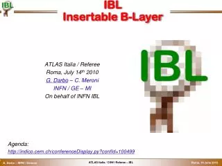 IBL Insertable B -Layer