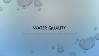 Water quality