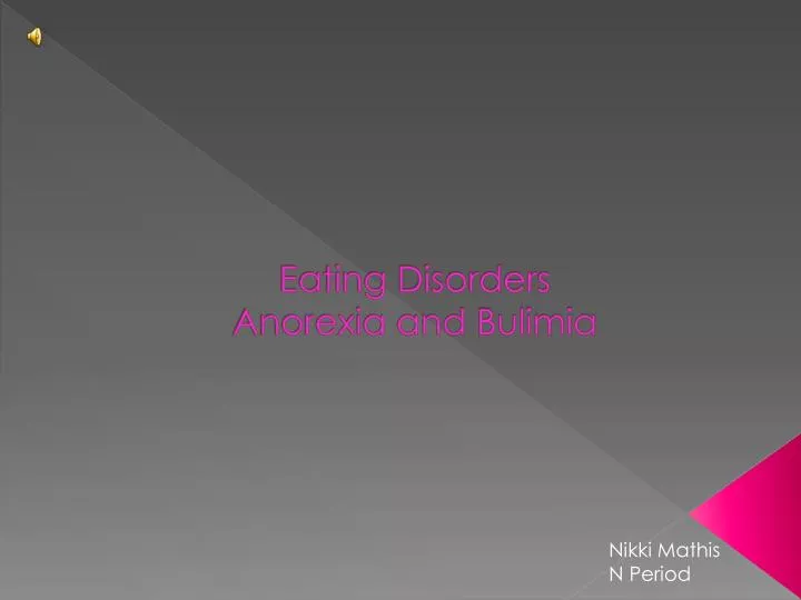 eating disorders anorexia and bulimia