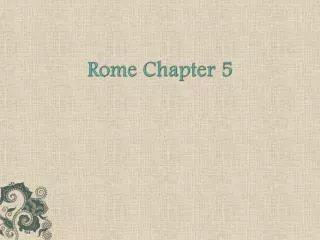 Rome Chapter 5