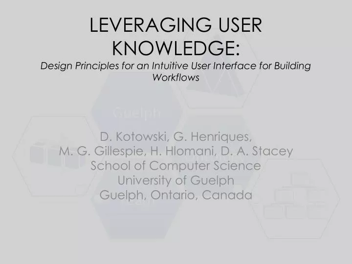 leveraging user knowledge design principles for an intuitive user interface for building workflows