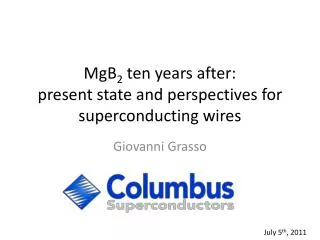 MgB 2 ten years after: present state and perspectives for superconducting wires