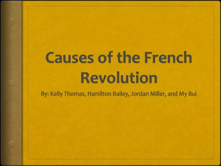 causes of the french revolution