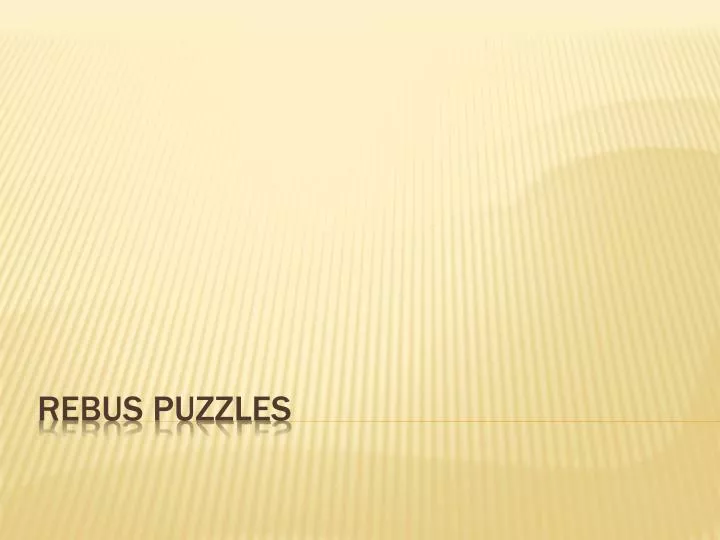 rebus puzzles