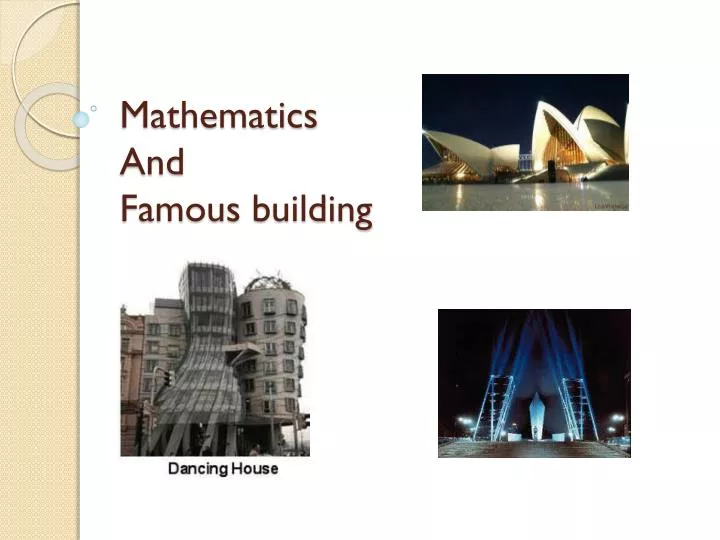 mathematics and famous building