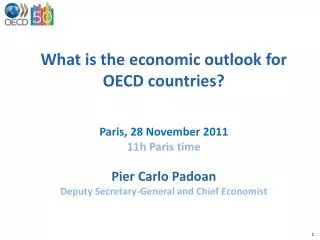 What is the economic outlook for OECD countries? Paris, 28 November 2011 11 h Paris time
