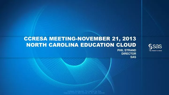 ccresa meeting november 21 2013 north carolina education cloud
