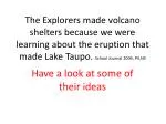 Innovative Volcano Shelters: Designs for Safety and Survival - slide 1