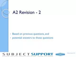 A2 Revision - 2