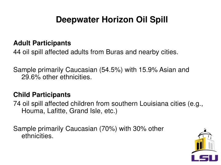 deepwater horizon oil spill