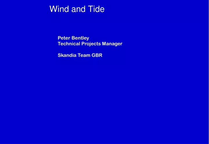 wind and tide