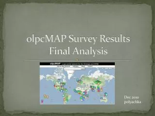 olpcMAP Survey Results Final Analysis