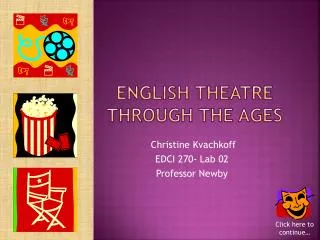 English Theatre Through the Ages