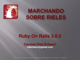 marchando sobre rieles