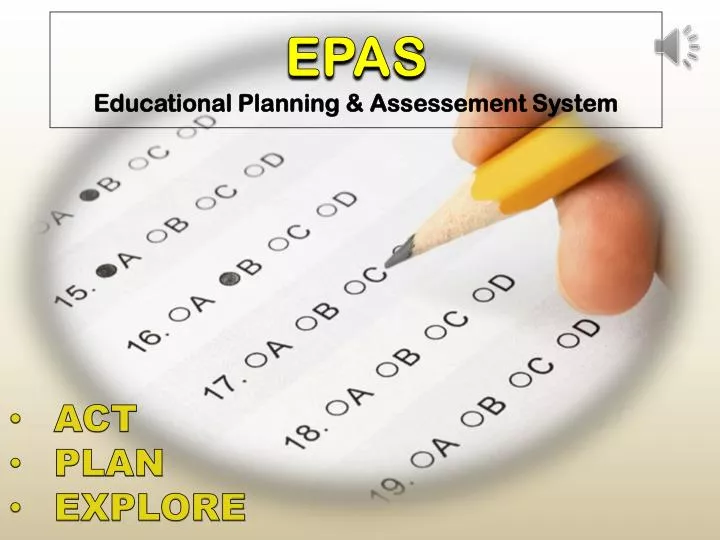 epas educational planning assessement system