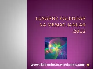 lun rny kalend r na mesiac janu r 2012