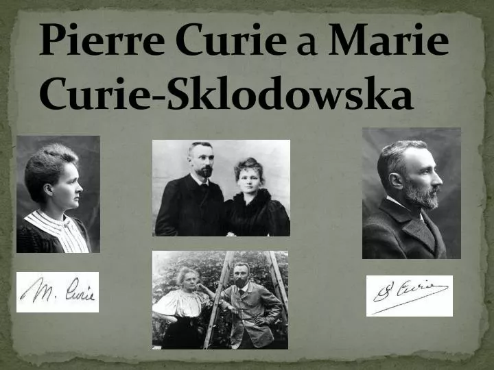 pierre curie a marie curie sklodowska