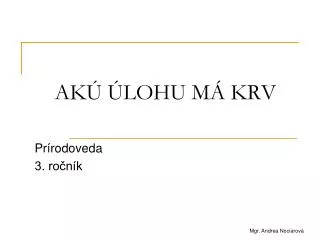ak lohu m krv