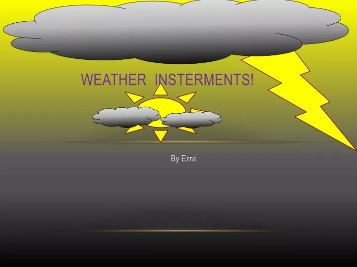 weather insterments