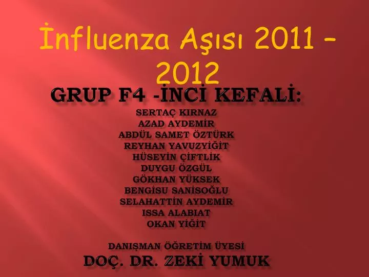 nfluenza a s 2011 2012