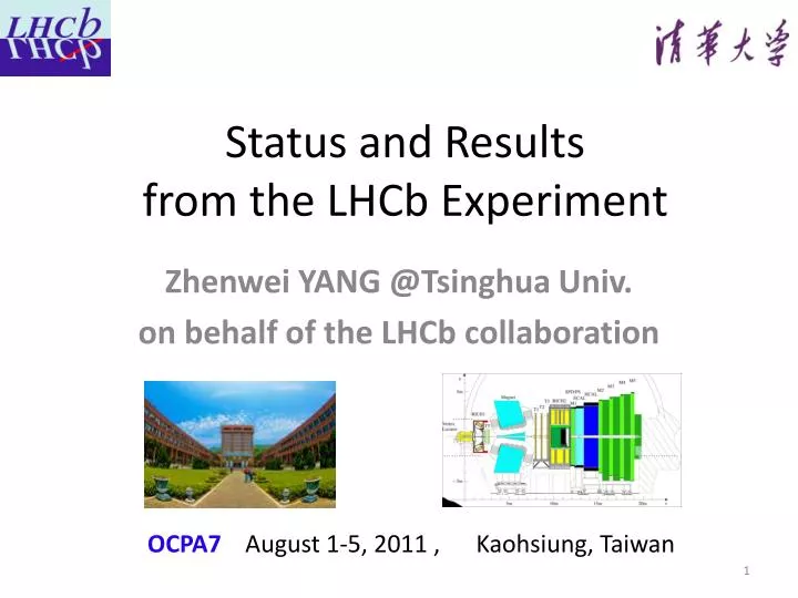 status and results from the lhcb experiment