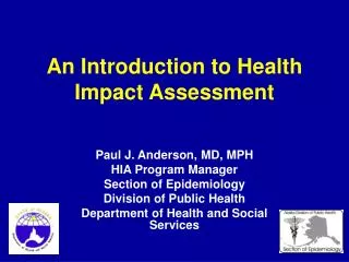 An Introduction to Health Impact Assessment