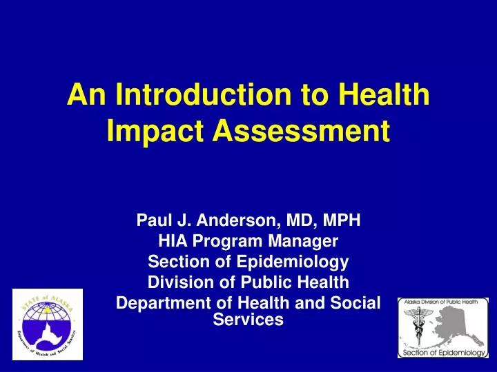 an introduction to health impact assessment