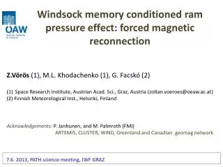 Windsock memory conditioned ram pressure effect: forced magnetic reconnection