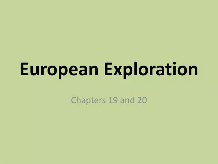 european exploration