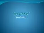“Sympathy” - slide 1
