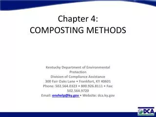 Chapter 4: COMPOSTING METHODS