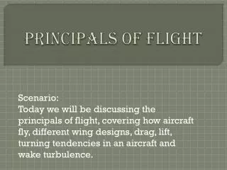 Principals O f Flight
