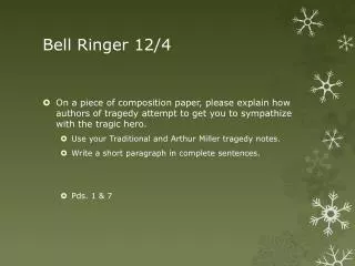 Bell Ringer 12/4