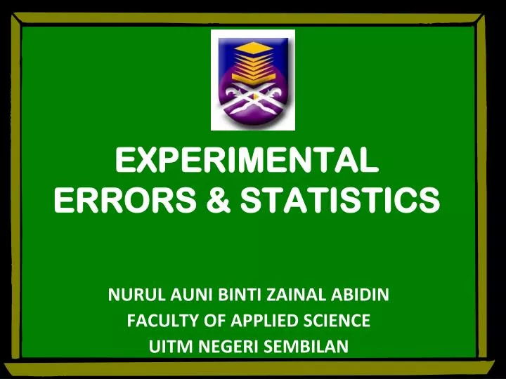 experimental errors statistics
