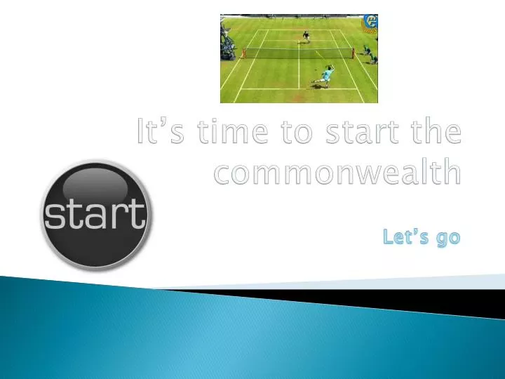 it s time to start the commonwealth