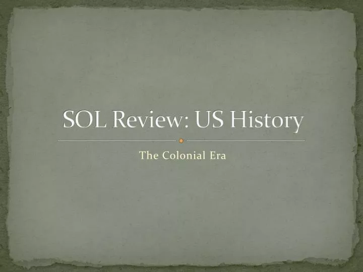 sol review us history
