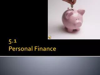 5.1 Personal Finance