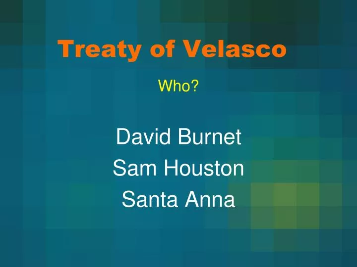 treaty of velasco