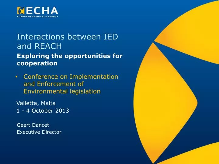 interactions between ied and reach