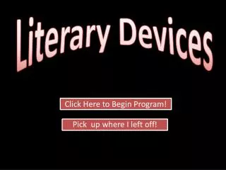 Literary Devices