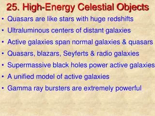 25. High-Energy Celestial Objects