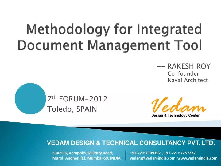 methodology for integrated document management tool