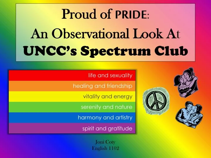 proud of pride an observational look a t uncc s spectrum club